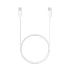 (8mm) Extra Long Tip 1M Type-C to Type-C 3A / PD 60W cable priekš Blackberry, CAT, Ulefone - Balts - USB-C lādēšanas un datu kabelis / vads ar pagarinātu uzgali