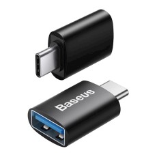 Baseus USB 3.1 OTG Female to Type-C Male - Melns - USB adapteris telefoniem vai planšetdatoriem ar Type-C ieeju / konektoru