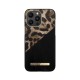 iDeal of Sweden Atelier AW21 Back Case priekš Apple iPhone 14 Pro Max - Midnight Leopard - mākslīgās ādas aizmugures apvalks ar iebūvētu metālisku plāksni / bampers-vāciņš