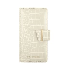 iDeal of Sweden Cora SS22 Wallet Case priekš Apple iPhone 14 Pro Max - Cream Beige - mākslīgās ādas sāniski atverams maciņš ar bamperu uz magnēta