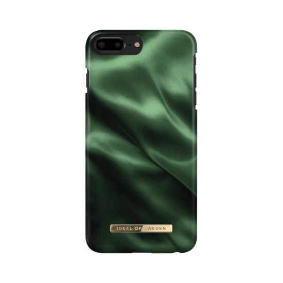iDeal of Sweden Fashion AW19 Back Case priekš Apple iPhone 7 Plus / 8 Plus - Emerald Satin - plastikāta aizmugures apvalks ar iebūvētu metālisku plāksni / bampers-vāciņš