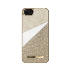iDeal of Sweden Atelier SS20 Back Case priekš Apple iPhone 7 / 8 / SE2 (2020) / SE3 (2022) - Wild Cameo - mākslīgās ādas aizmugures apvalks ar iebūvētu metālisku plāksni / bampers-vāciņš
