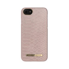 iDeal of Sweden Atelier AW20 Back Case priekš Apple iPhone 7 / 8 / SE2 (2020) / SE3 (2022) - Rose Snake - mākslīgās ādas aizmugures apvalks ar iebūvētu metālisku plāksni / bampers-vāciņš