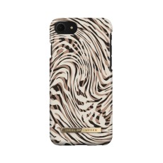 iDeal of Sweden Fashion SS22 Back Case priekš Apple iPhone 7 / 8 / SE2 (2020) / SE3 (2022) - Hypnotic Zebra - plastikāta aizmugures apvalks ar iebūvētu metālisku plāksni / bampers-vāciņš
