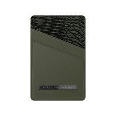iDeal of Sweden Atelier AW20 Magnetic Card Holder - Metal Woods - mākslīgās ādas kredītkaršu turētājs ar magnētu