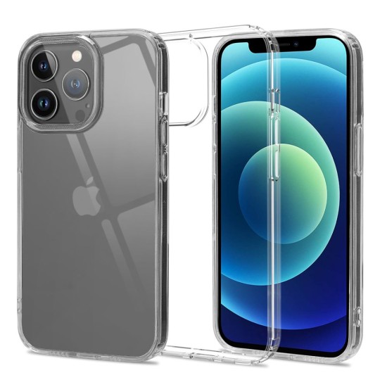 Tech-Protect FlexAir Hybrid Series Back Case priekš Apple iPhone 12 / 12 Pro - Caurspīdīgs - silikona-plastikāta aizmugures apvalks / bampers-vāciņš