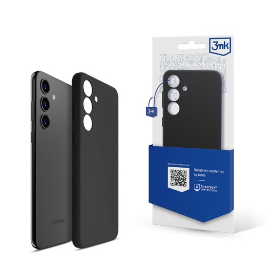 3MK Silicone Case priekš Samsung Galaxy A34 5G A346 - Melns - silikona aizmugures apvalks / bampers-maciņš