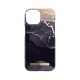 iDeal of Sweden Fashion AW23 Back Case priekš Apple iPhone 15 - Golden Twilight Marble - plastikāta aizmugures apvalks ar iebūvētu metālisku plāksni / bampers-vāciņš