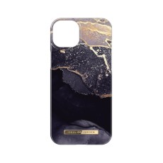 iDeal of Sweden Fashion AW23 Back Case priekš Apple iPhone 15 Plus - Golden Twilight Marble - plastikāta aizmugures apvalks ar iebūvētu metālisku plāksni / bampers-vāciņš