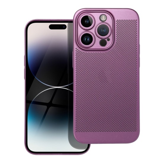 Breezy Back Case priekš Samsung Galaxy A14 4G A145 / A14 5G A146 - Violets - plastikāta aizmugures apvalks / bampers-vāciņš