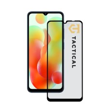 Tactical 5D Full Glue Tempered Glass screen protector priekš Xiaomi Redmi 12C - Melns - Ekrāna Aizsargstikls / Bruņota Stikla Aizsargplēve