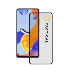 Tactical 5D Full Glue Tempered Glass screen protector priekš Xiaomi Redmi Note 11 Pro / Note 11 Pro+ 5G / Note 12 Pro 4G - Melns - Ekrāna Aizsargstikls / Bruņota Stikla Aizsargplēve
