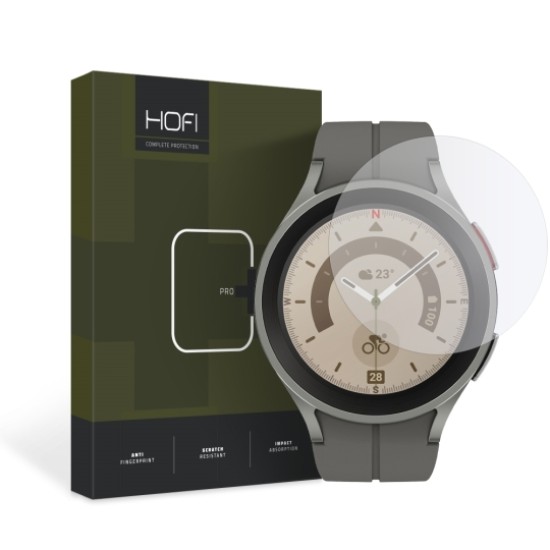 Hofi Premium Pro+ 9H Tempered Glass protector priekš Samsung Galaxy Watch 5 Pro (45mm) - Ekrāna Aizsargstikls / Bruņota Stikla Aizsargplēve