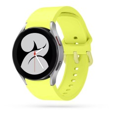Tech-Protect Iconband Silicone Strap priekš Samsung Galaxy Watch 4 / 5 / 5 Pro / 6 / Classic / 7 / FE (40 / 42 / 43 / 44 / 45 / 46 / 47 mm) - Dzeltens - silikona siksniņas (jostas) priekš pulksteņiem