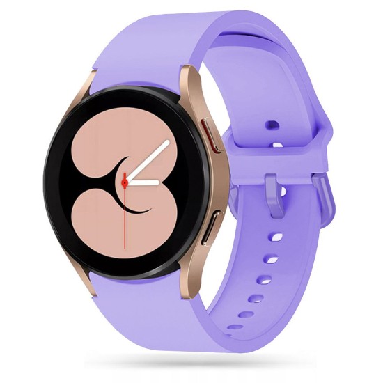 Tech-Protect Iconband Silicone Strap priekš Samsung Galaxy Watch 4 / 5 / 5 Pro / 6 / Classic (40 / 42 / 43 / 44 / 45 / 46 / 47 mm) - Violets - silikona siksniņas (jostas) priekš pulksteņiem
