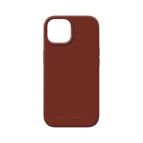 iDeal of Sweden Silicone Back Case priekš Apple iPhone 15 - Dark Amber - silikona aizmugures apvalks / bampers-vāciņš