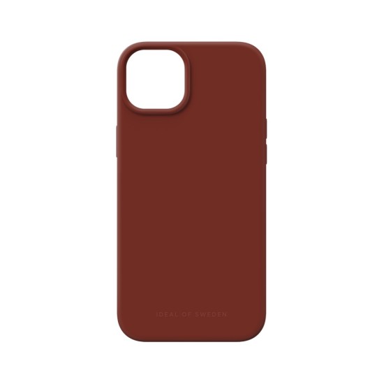 iDeal of Sweden Silicone Back Case priekš Apple iPhone 15 Plus - Dark Amber - silikona aizmugures apvalks / bampers-vāciņš