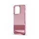 iDeal of Sweden Mirror Back Case priekš Apple iPhone 15 Pro - Rose Pink - silikona-plastikāta aizmugures apvalks / bampers-vāciņš