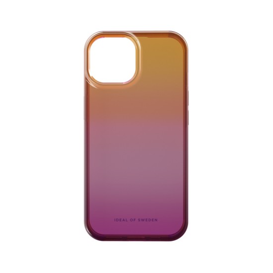 iDeal of Sweden Clear SS23 Back Case priekš Apple iPhone 15 - Vibrant Ombre - silikona aizmugures apvalks / bampers-vāciņš