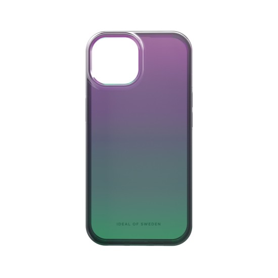 iDeal of Sweden Clear SS23 Back Case priekš Apple iPhone 15 - Fluorite Ombre - silikona aizmugures apvalks / bampers-vāciņš