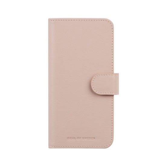 iDeal of Sweden Magnet Wallet+ Case priekš Apple iPhone 15 - Pink - mākslīgās ādas sāniski atverams maciņš ar bamperu uz magnēta