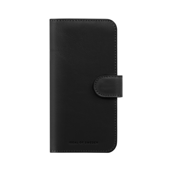 iDeal of Sweden Magnet Wallet+ Case priekš Apple iPhone 15 - Black - mākslīgās ādas sāniski atverams maciņš ar bamperu uz magnēta