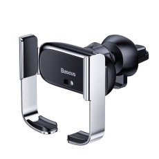 Baseus SUHW01-0S Mini Electric Car Holder on AIr Vent - Sudrabains - Universāls stiprinājums turētājs auto ventilācijas režģa