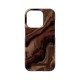iDeal of Sweden Fashion Back Case priekš Apple iPhone 15 Pro - Dark Amber Marble - plastikāta aizmugures apvalks ar iebūvētu metālisku plāksni / bampers-vāciņš