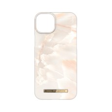 iDeal of Sweden Fashion Back Case priekš Apple iPhone 15 Plus - Rose Pearl Marble - plastikāta aizmugures apvalks ar iebūvētu metālisku plāksni / bampers-vāciņš