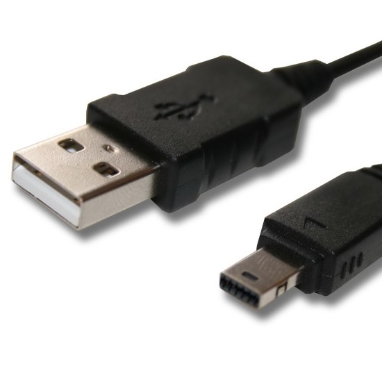 USB Data cable 1m 12Pin for Casio Exilim EMC-6U - Analogs - lādēšanas un datu kabelis / vads