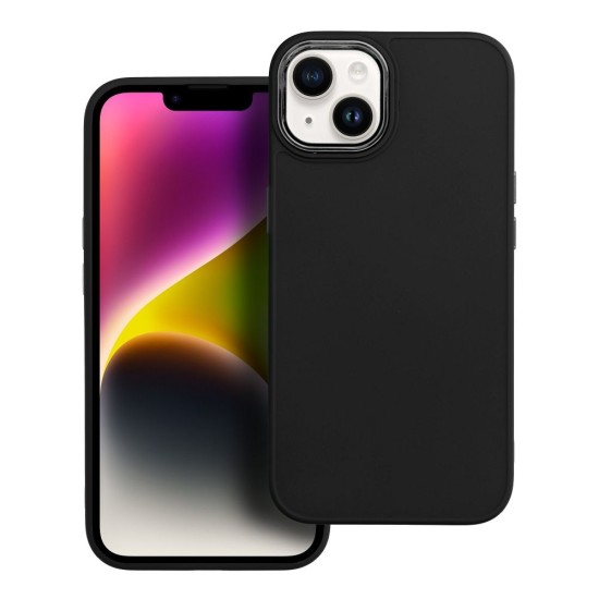 Frame Back Case priekš Samsung Galaxy A54 5G A546 - Melns - matēts silikona aizmugures apvalks / bampers-vāciņš