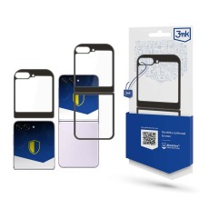 3MK Sartin Armor Case priekš Samsung Galaxy Flip5 5G - Caurspīdīgs / Melns - plastikāta aizmugures apvalks / vāciņš