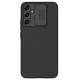 Nillkin CamShield Slide Camera Back Hard Case Cover priekš Samsung Galaxy A34 5G A346 - Melns - plastikas aizmugures apvalks / bampers ar kameras aizsargmehānismu