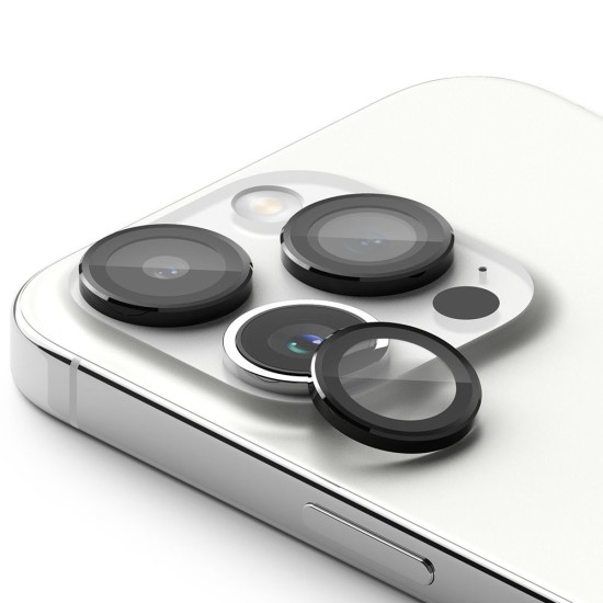 Ringke Camera Lens Tempered Glass protector priekš Apple iPhone 15 Pro - Melns - Aizmugurējās kameras aizsargstikls