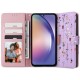Tech-Protect Wallet Book Case priekš Samsung Galaxy A34 5G A346 - Violets / Dārzs - sāniski atverams maciņš ar magnētu un stendu / grāmatveida maks