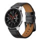 22mm Tech-Protect Leather Watchband Strap - Чёрный - кожанный ремешок для часов