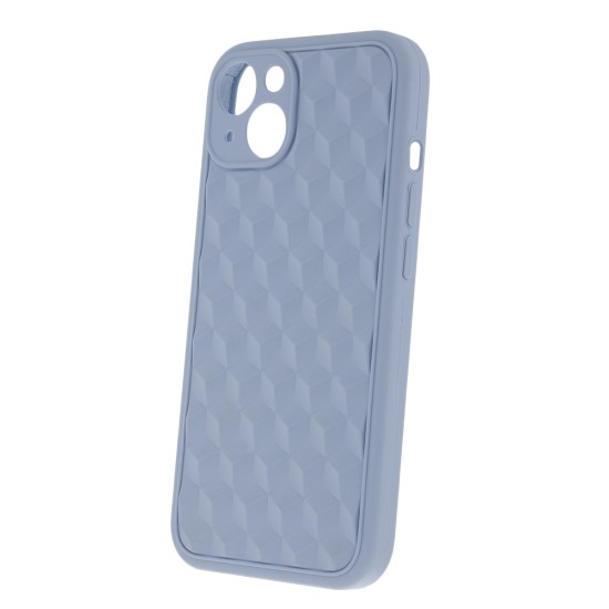 3D Cube Back Case priekš Apple iPhone 14 Pro - Gaiši Zils - silikona aizmugures apvalks / bampers-vāciņš