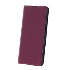 Smart Soft Book Case priekš Samsung Galaxy A34 5G A346 - Bordo - sāniski atverams maciņš ar stendu / grāmatveida maks