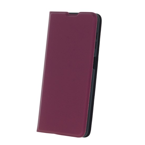 Smart Soft Book Case priekš Samsung Galaxy A34 5G A346 - Bordo - sāniski atverams maciņš ar stendu / grāmatveida maks