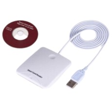 Delta USB 2.0 eID / ID Card Reader - Balts - ID karšu lasītājs