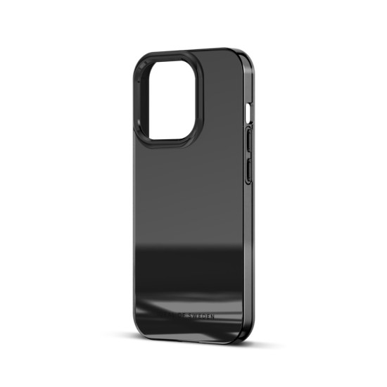 iDeal of Sweden Mirror Back Case priekš Apple iPhone 15 Pro - Mirror Black - silikona-plastikāta aizmugures apvalks / bampers-vāciņš
