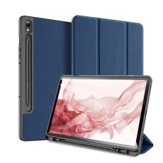 Dux Ducis Domo series priekš Samsung Galaxy Tab S9 Ultra X910 / X916 / Tab S10 Ultra X920 / X926 - Tumši Zils - sāniski atverams maciņš ar magnētu un stendu