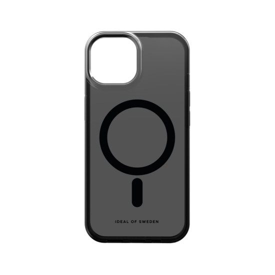 iDeal of Sweden Clear MagSafe SS23 Back Case priekš Apple iPhone 15 - Tinted Black - silikona aizmugures apvalks / bampers-vāciņš