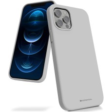 Mercury Silicone Case (Microfiber Soft Touch) priekš Samsung Galaxy A54 5G A546 - Pelēks - matēts silikona aizmugures apvalks (bampers vāciņš)