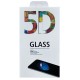 5D Full Glue Tempered Glass Screen Protector priekš Xiaomi Redmi 12 - Melns - Ekrāna Aizsargstikls / Bruņota Stikla Aizsargplēve