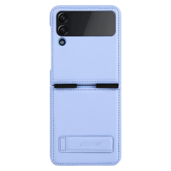 Nillkin Qin Pro Leather Case priekš Samsung Galaxy Flip3 5G - Violets - mākslīgās ādas aizmugures apvalks / vāciņš