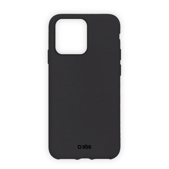 SBS Recycled Back Case priekš Apple iPhone 14 Pro - Melns - silikona aizmugures apvalks / bampers-vāciņš