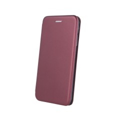 Forcell Elegance book case priekš Samsung Galaxy S23 FE S711 - Bordo - sāniski atverams maciņš ar stendu / grāmatveida maks