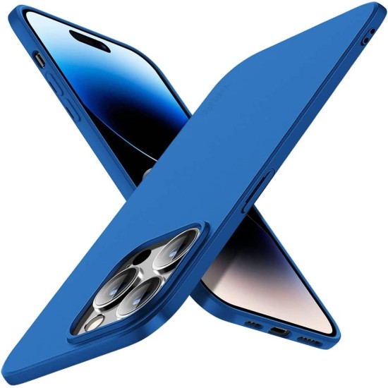 X-Level Guardian Series Frosted TPU Case priekš Samsung Galaxy S23 FE S711 - Tumši Zils - matēts silikona aizmugures apvalks / bampers-vāciņš
