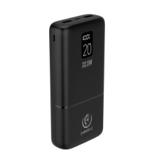 Rebeltec 20000mAh PD 22.5W Power Bank with 2x USB / 1x USB Type-C - Melns - Universāla ārējas uzlādes batereja lādētājs-akumulators (Power Bank)